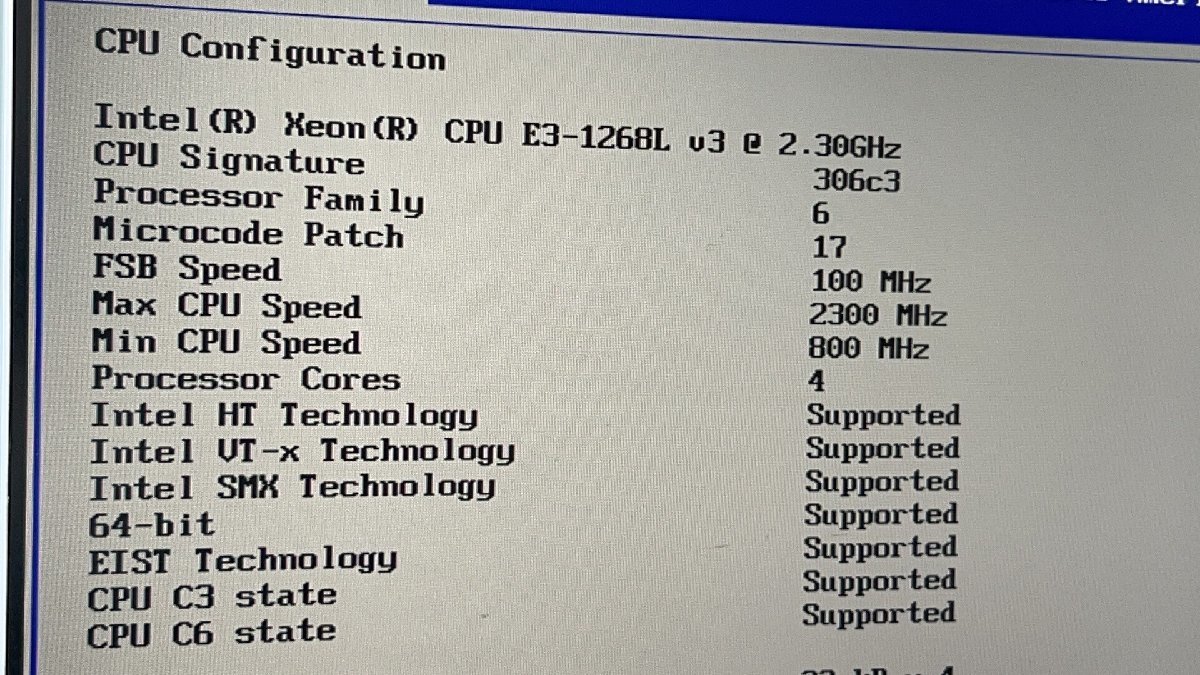 ジャンク現状BIOS起動済★STARBILAS NTST51A Xeon E3-1268L v3 8GB×2 HDD無しs2401307_画像2