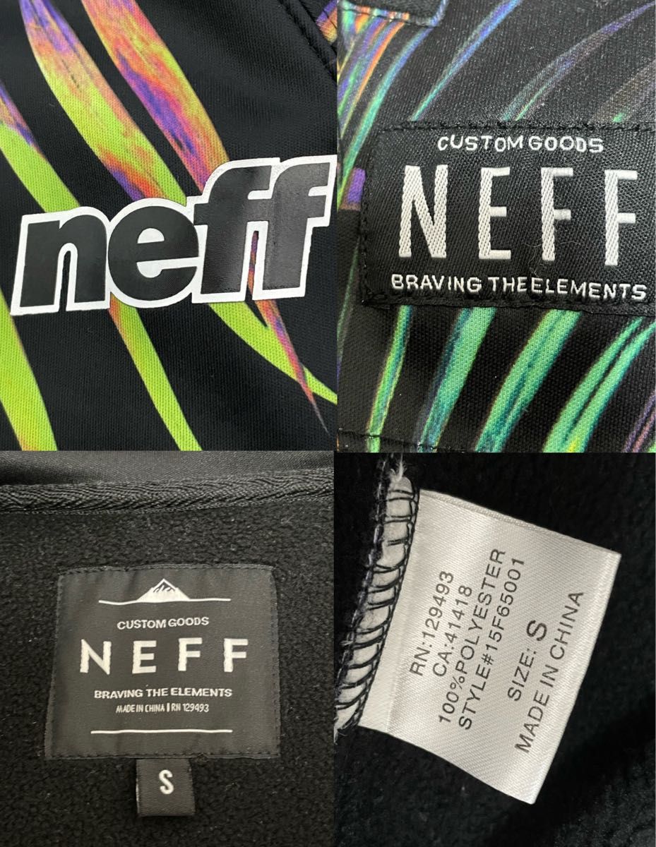 美品 neff ニフ 撥水パーカー スノーボードパーカー Ｓサイズ 男女兼用 