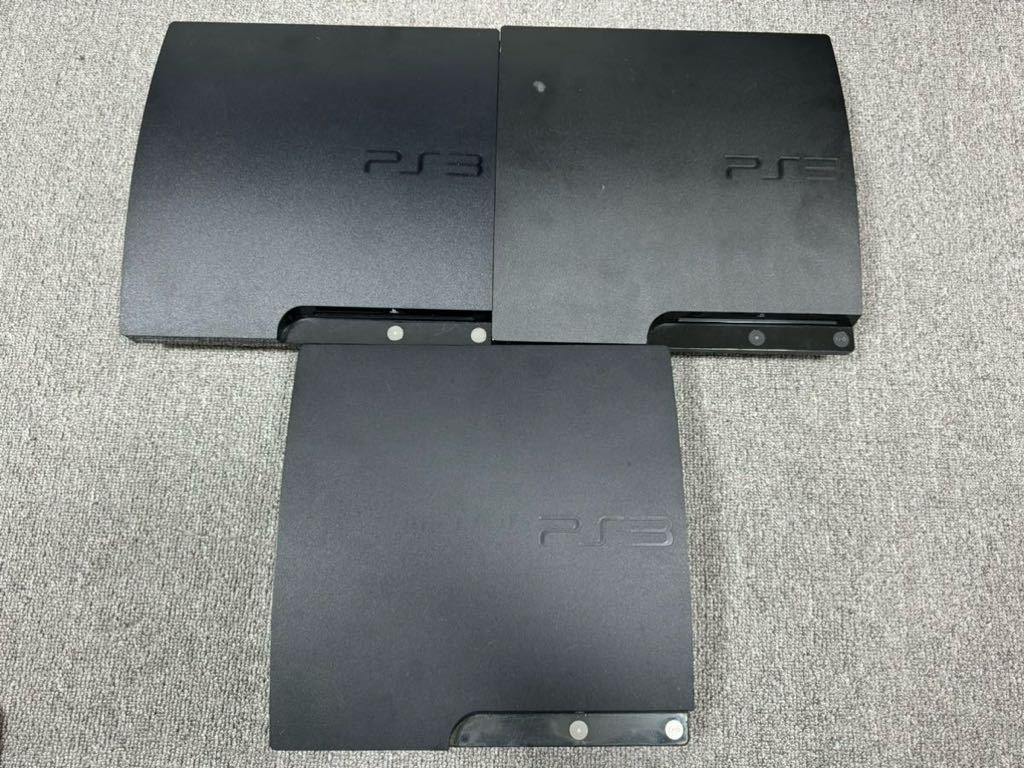 【動作未確認ジャンクまとめ3台プレステ3】CECH-2000A CECH-3000Aソニー SONYPlayStation3 ps3部品取り、業者歓迎HDD.封印有り80サ、1円_画像1