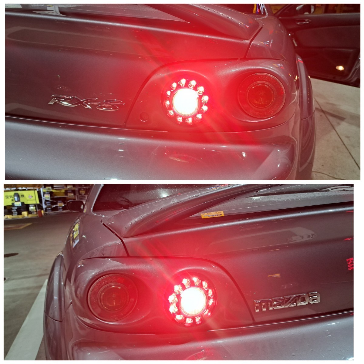 RX-8 rx8 SE3P 前期型 社外 テールランプ 社外 テール LEDテールランプ テールライト 点灯確認済み_画像8