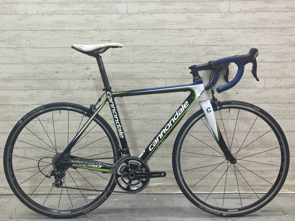 1円スタート売り切り!! CANNONDALE SUPERSIX5 2011 size:50 キャノンデール スーパーシックス SHIMANO 105 2×10s カーボンロード_画像1