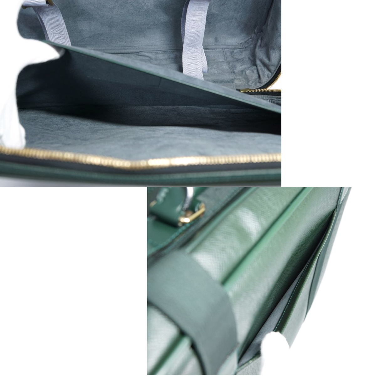【極美品】Louis Vuitton タイガ サテライト53 スーツケース エピセア ボストン 深緑 鞄 ショルダーバッグ メンズ レディース M30094_画像8