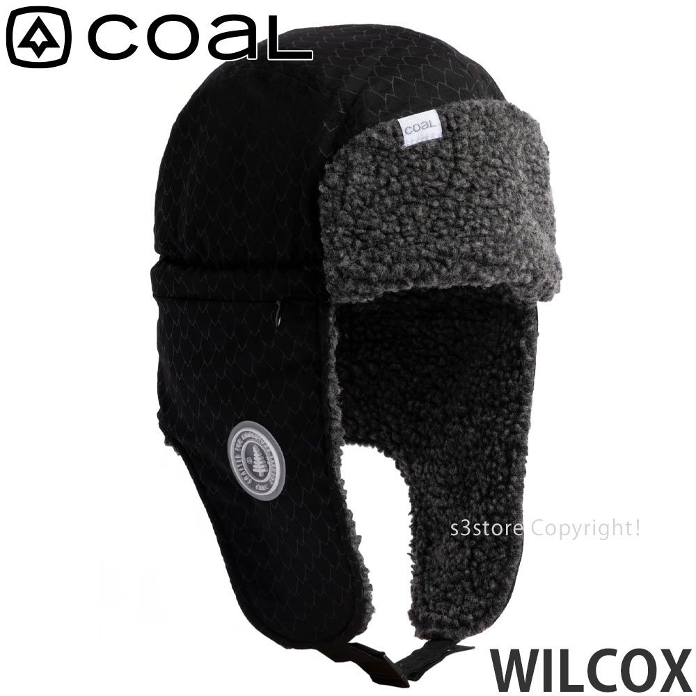 1円～ COAL WILCOX BLACK OS コール スノーボード スノボ スキー 帽子 キャップ フライトキャップ 防寒 ボア SNOWBOARD [同梱不可]_画像1