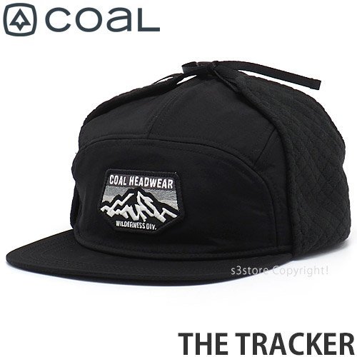 1円～ COAL THE TRACKER BLACK OS コール ザ トラッカー 帽子 キャップ ヘッドウェア イヤーフラップ 耳当て アウトドア [同梱不可]_画像1