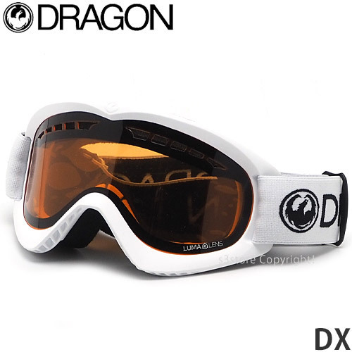 1円～ 21model DRAGON DX WHITE LUMALENS AMBER ドラゴン ゴーグル スノーボード スノボー スキー SKI [同梱不可]_画像1