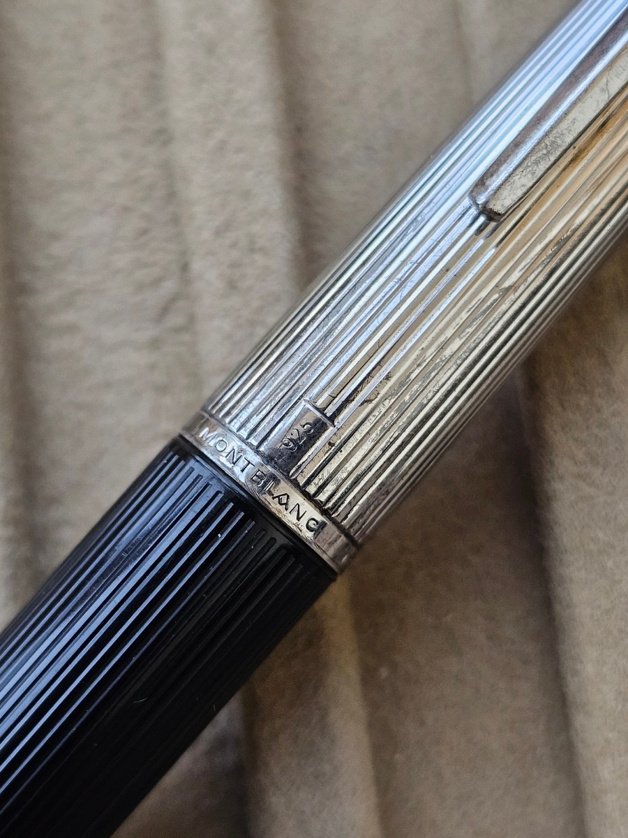 MONTBLANC モンブラン 万年筆 NO.１２６！銀無垢キャップ！1970'sアンティーク/貴重！の画像2