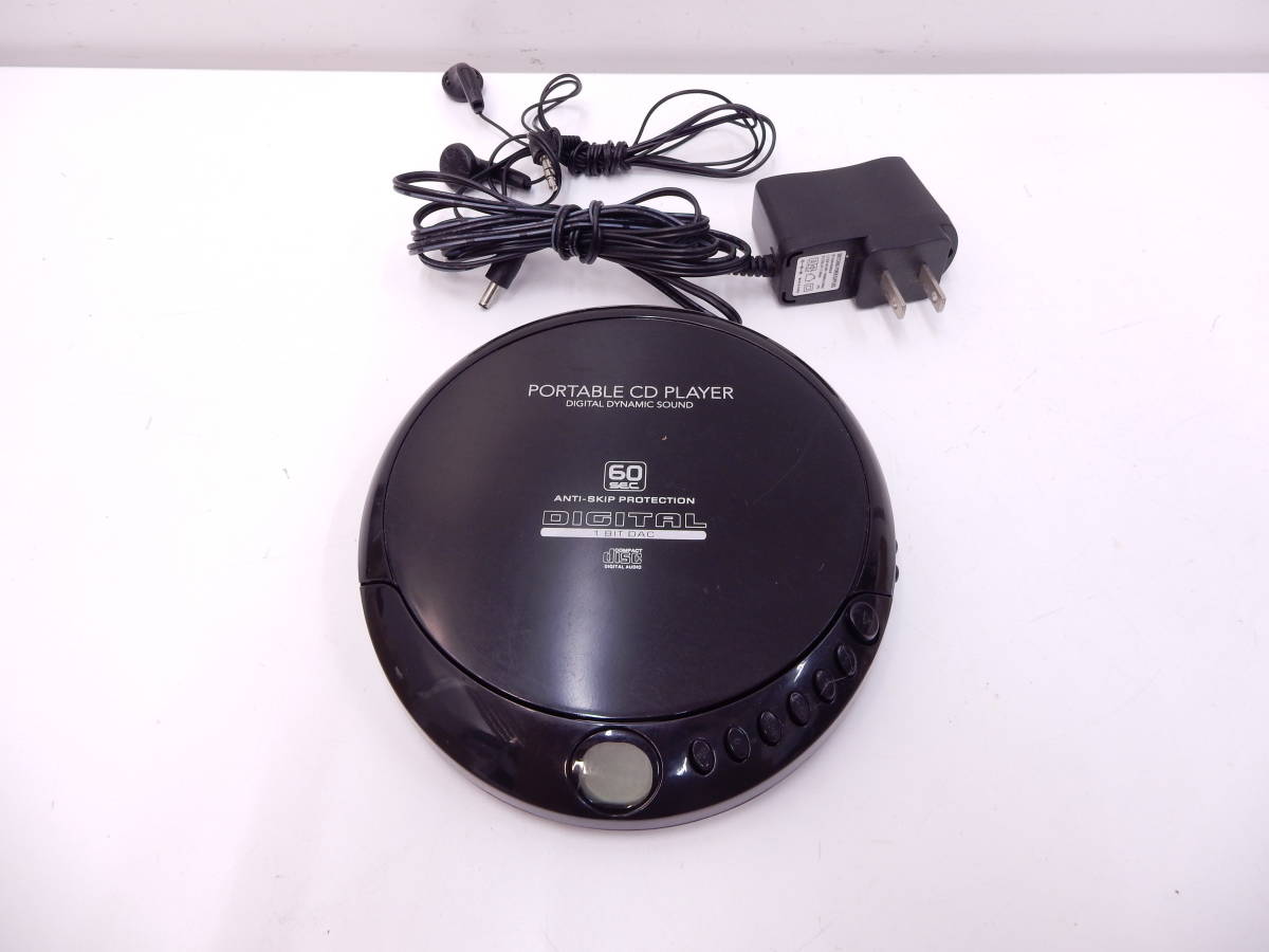 音響祭 メーカー不明 ポータブルCDプレーヤー 999946-2 使用品 小傷等有 イヤホン付き CD PLAYER ジャンク品 長期保管品 コレクター放出品_音響祭、開催中です。