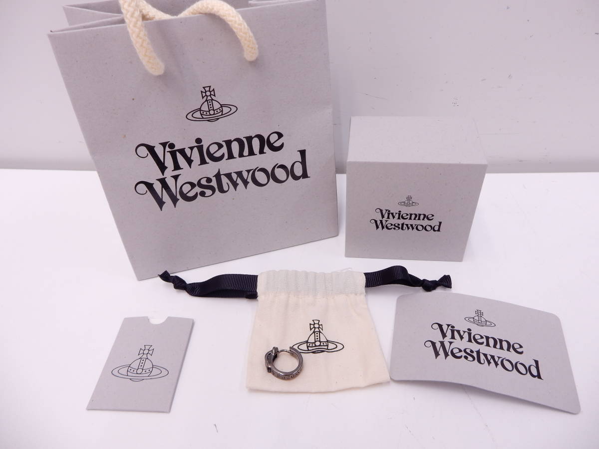 ブランド祭 アクセサリー祭 美品 ヴィヴィアンウエストウッド ボビーガンメタル シングルピアス Vivienne Westwood シルバー系 自宅保管品 _画像2