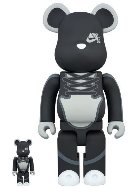  бесплатная доставка BE@RBRICK NIKE SB black 100%&400% Bearbrick Nike SB черный medicom toymeti com игрушка включая доставку 