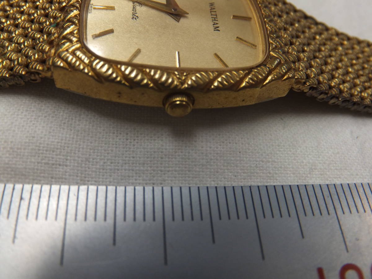 WALTHAM ウォルサム クォーツ ゴールド 12K GF 2針 腕時計 稼働 WALTHAM ウォルサム クォーツ ゴールド 12K GF 2針 腕時計 稼働