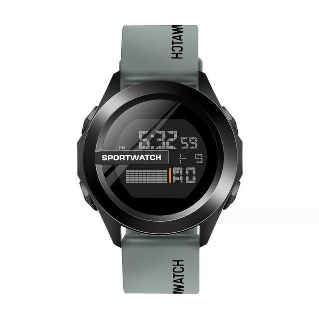 新品 防水 スポーツ デジタル 腕時計 グレー_画像4