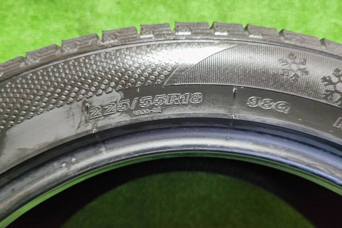 中古タイヤ　KENDA ICETEC NEO 225/55R18 98Q 2019年製造　スタッドレス 4本　デリカD5 エルグランド エクストレイル等　A182_画像8