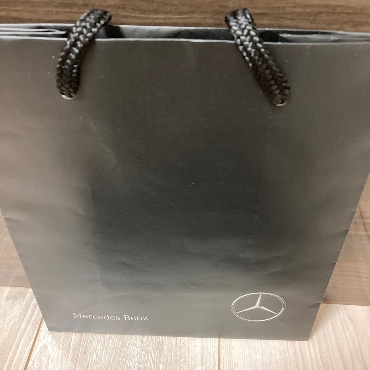 新品 未使用品 Mercedes-Benzメルセデスベンツ牛革長財布 黒×グレー