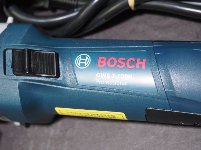 S603 BOSCH 100mm ディスクグラインダー GWS 7-100N 2021年製 ボッシュ φ105×1×15mm 8枚付属_画像3