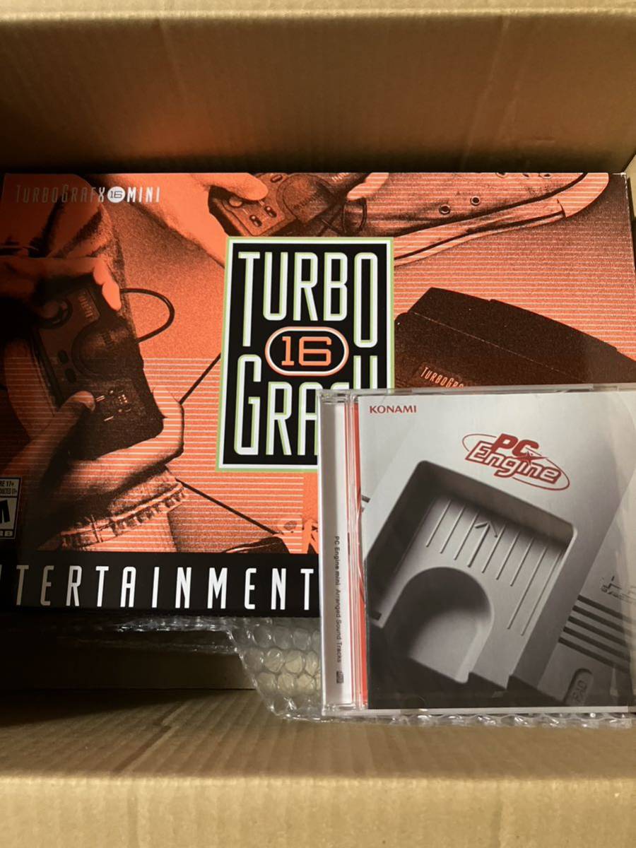 TurBo Grafx-16 Mini ターボグラフィックス ミニ 新品未使用 PCエンジン KONAMI コナミ HE System＋Amazon特典CD