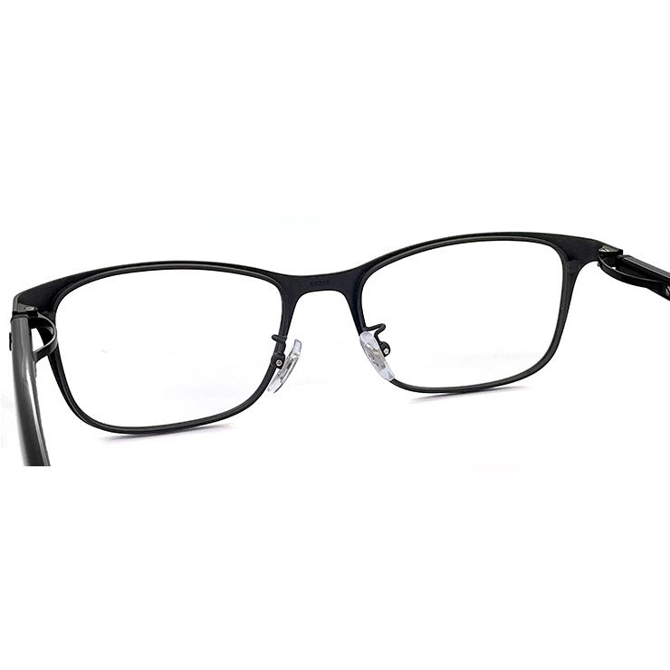 新品 レイバン メガネ 眼鏡 rx8773d 1012 53mm Ray-Ban メンズ レディース ユニセックス rb8773d チタン スクエア 型 めがね 黒縁 黒ぶち_画像4