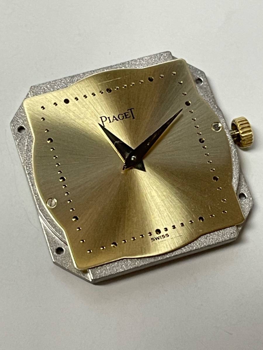 【可動品】Piaget ピアジェ クォーツ ムーブメント Cal.857P 風防付き【現状】№61795_画像5