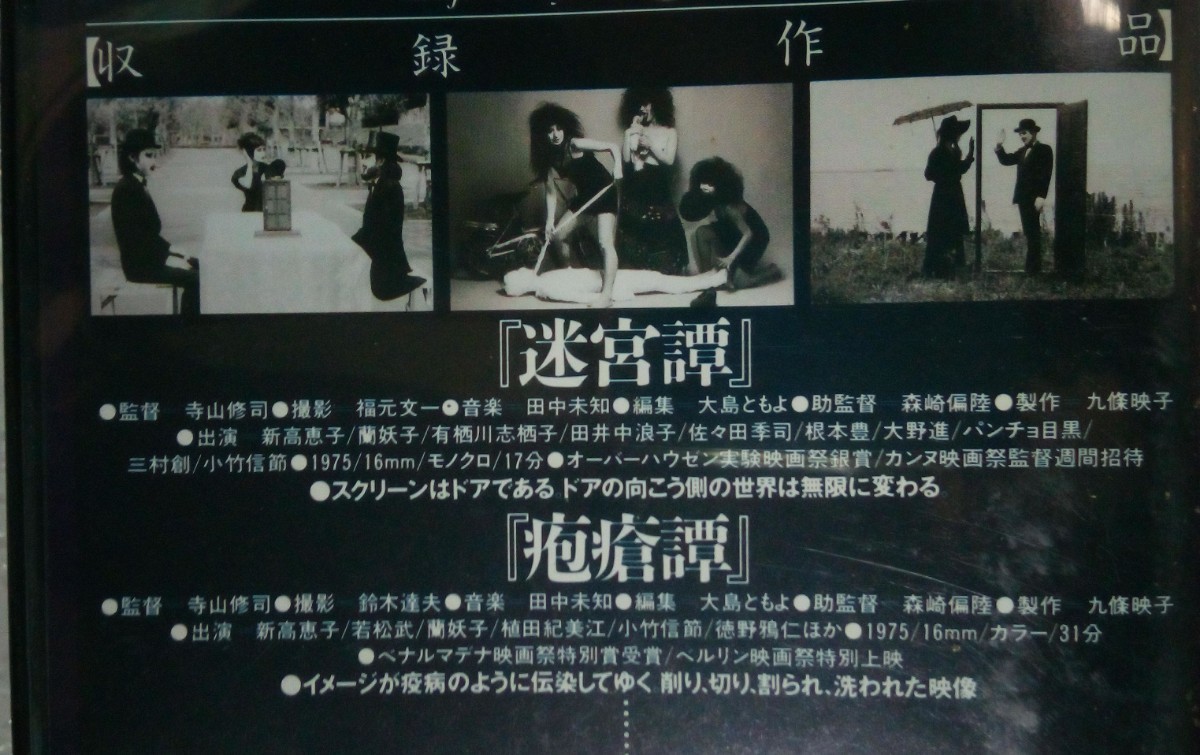 VHSビデオ 寺山修司実験映像ワールド3 ◎迷宮譚 ◎疱瘡譚 1975年 _画像6