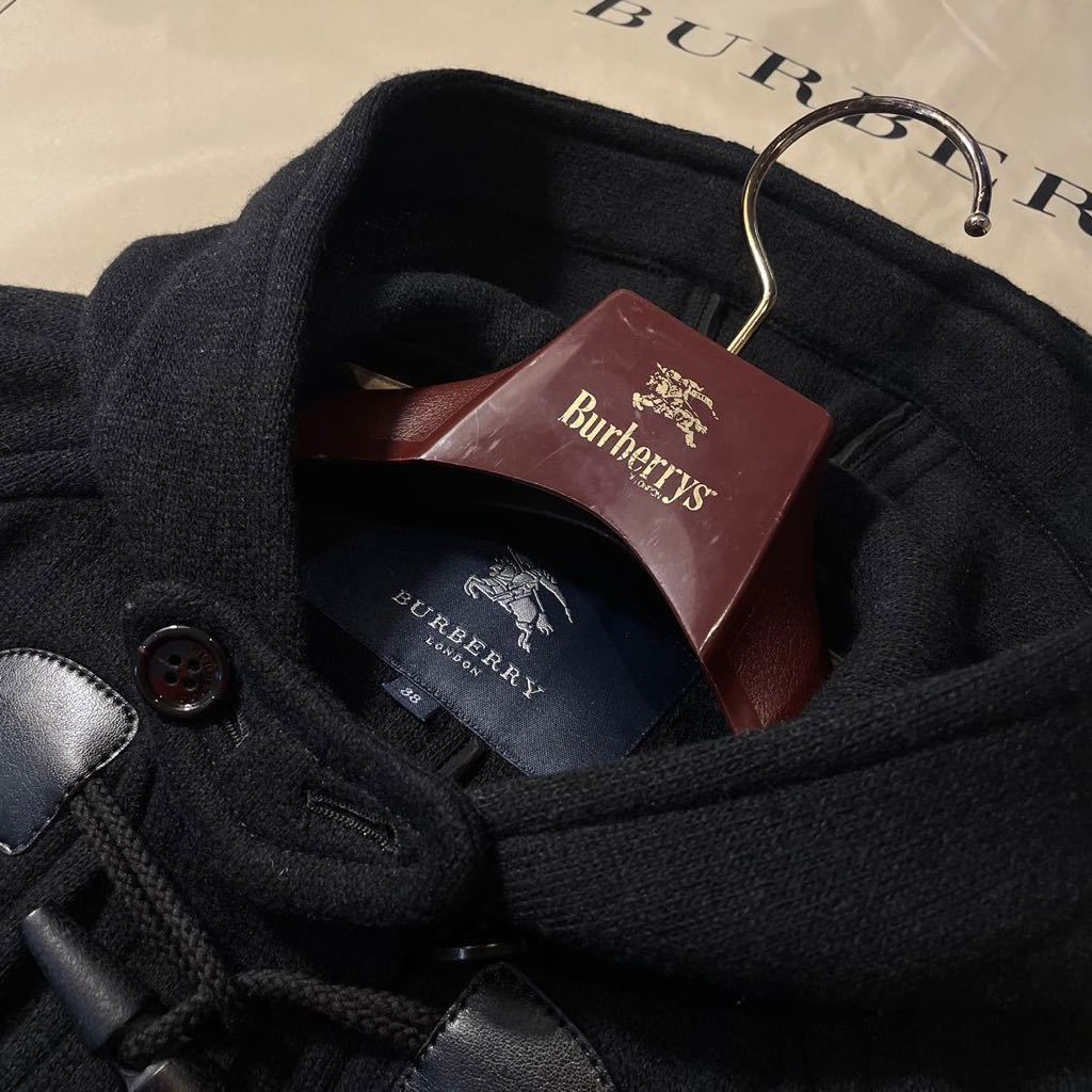 M18 ロゴ刻印ボタン!!美品BURBERRY LONDON★高級ウールダッフル●英国エレガント!!参考価格12万　バーバリーコート　レディース　38_画像4