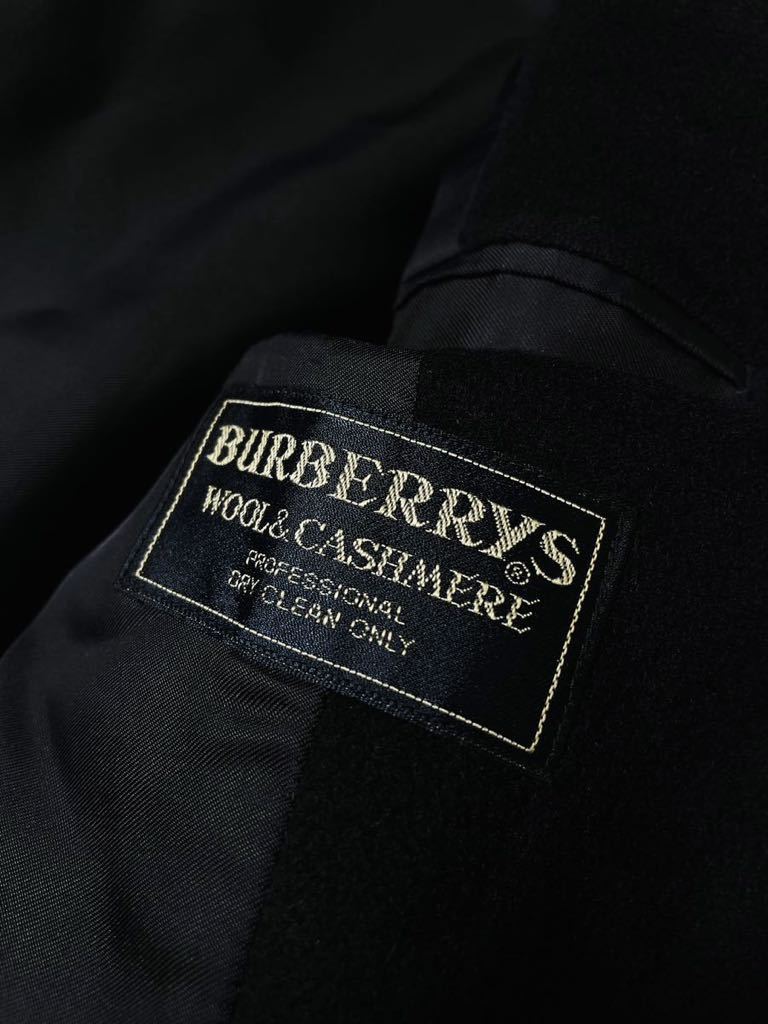 P33【なめらかな最高峰カシミヤコート】定価20万 BURBERRY collection●贅沢の極み!!カシミヤチェスターコート●メンズ　バーバリーコート_画像9