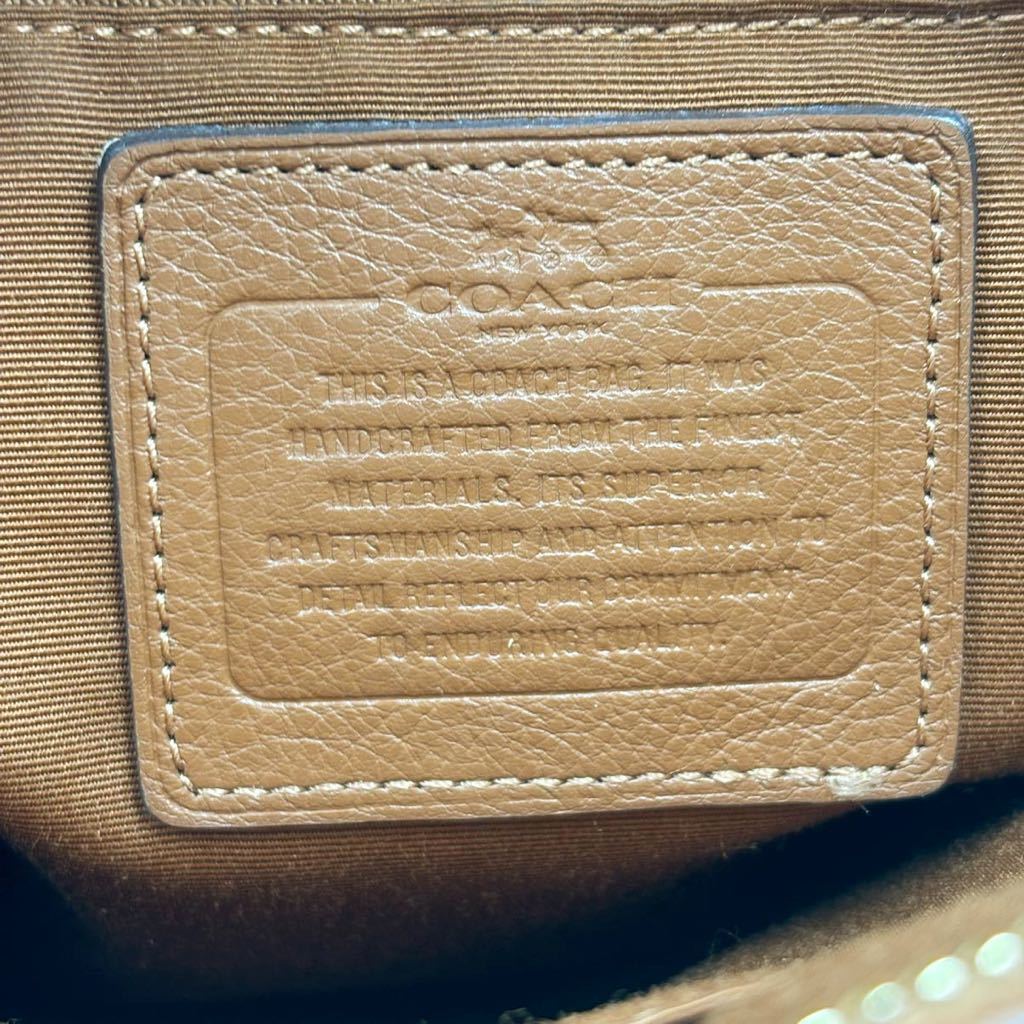 COACH コーチ ショルダーバッグ 斜め掛けバッグ ブラウン レディース 鞄_画像8