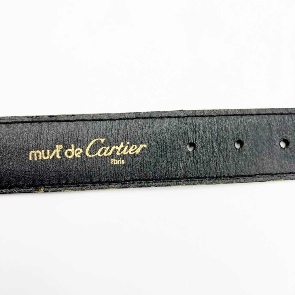 Cartier カルティエ マストライン レザーベルト サントス 黒 ブラック 服飾小物 _画像5