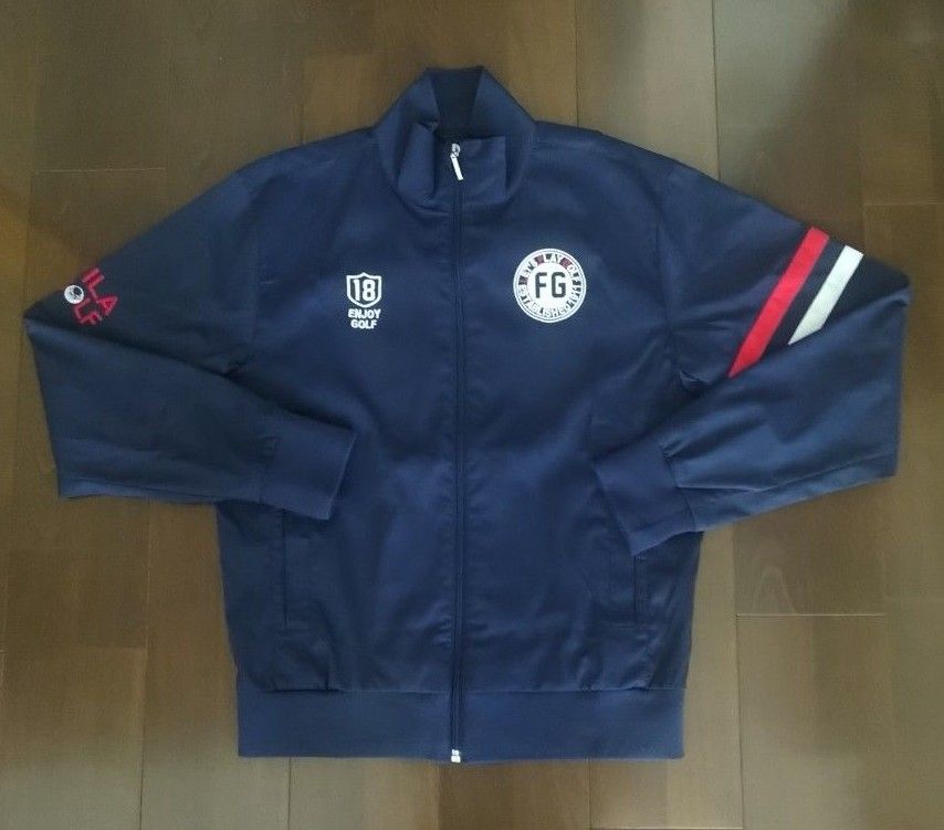 FILA GOLF フィラゴルフ メンズ フルジップブルゾン ネイビー Mサイズ