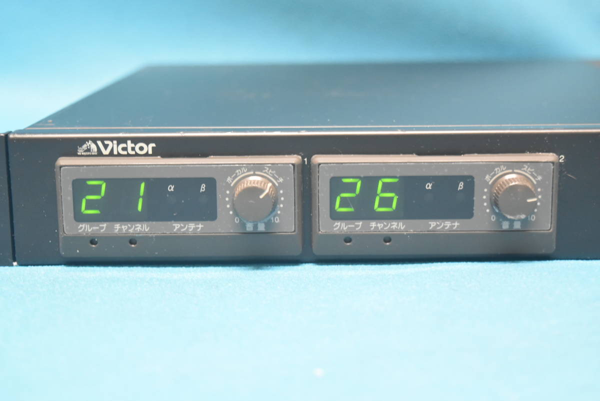 Victor/ビクター　800MHz ワイヤレスチューナー＆チューナーユニット2台 【WT-902-B】　◆K-661-3(1102)◆_画像8