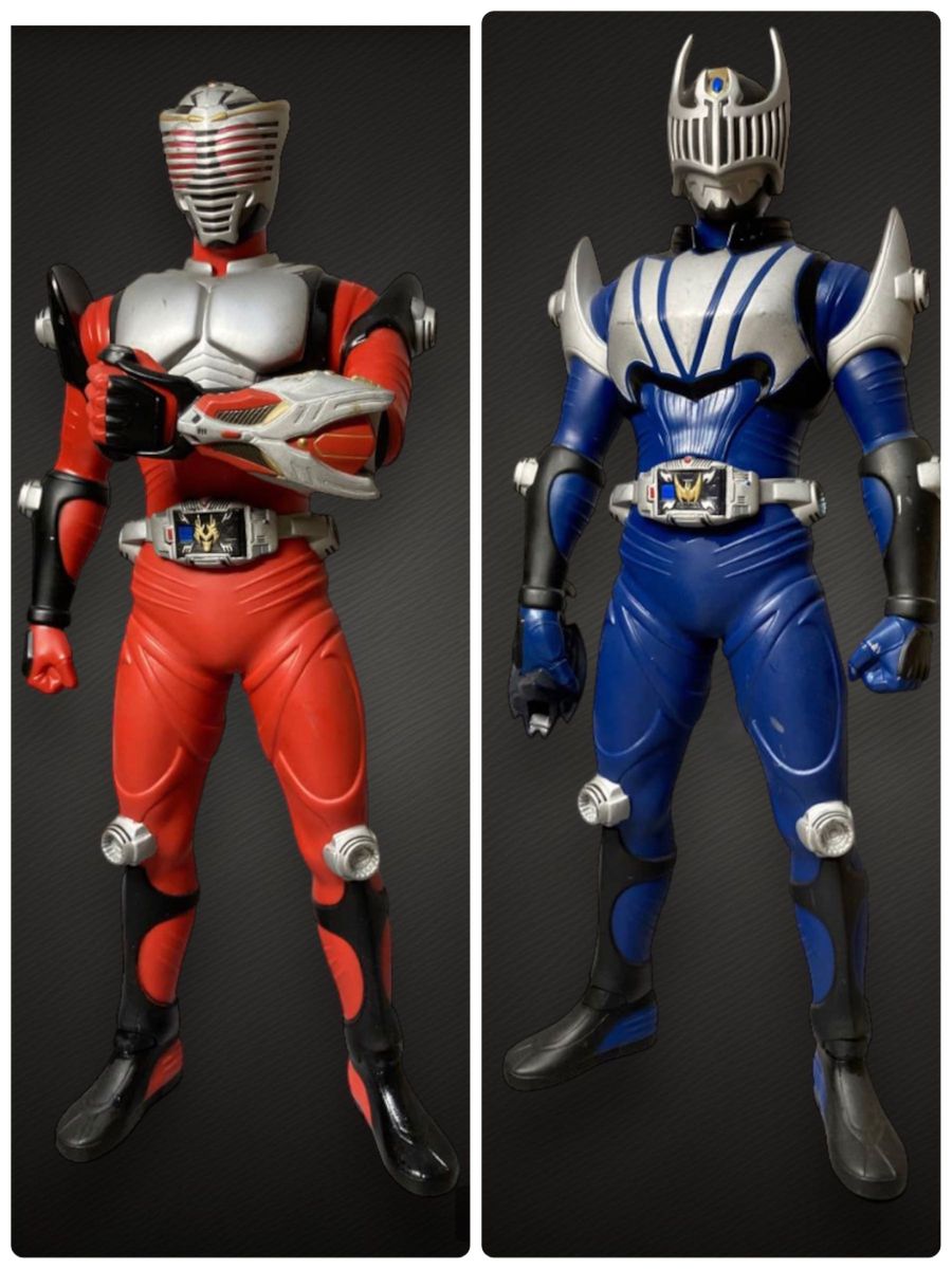 2つセット　仮面ライダー　龍騎　ビッグサイズソフビフィギュア