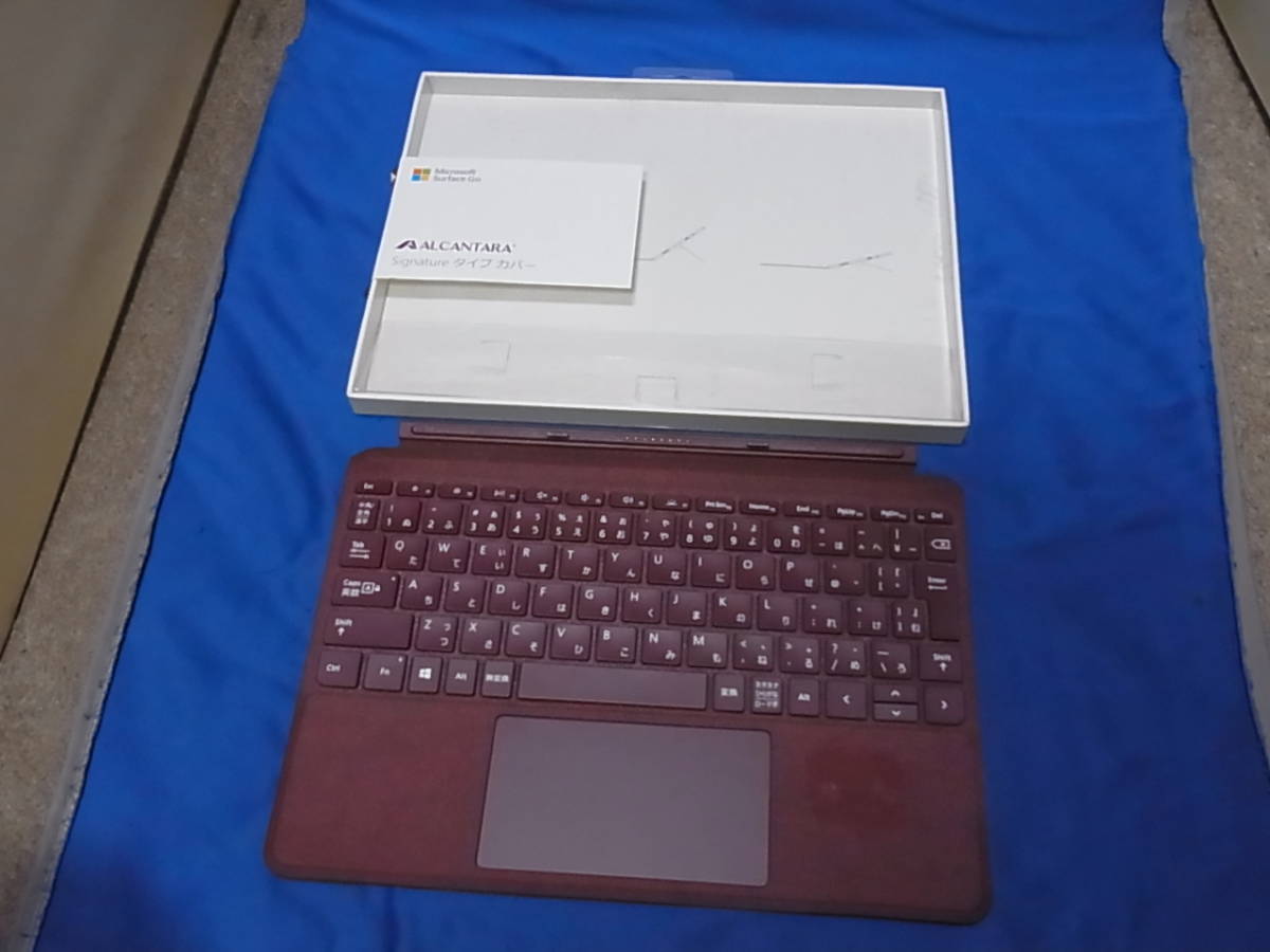 官1 Microsoft Surface Go Signature タイプ カバー バーガンディ KCU-00019_画像2