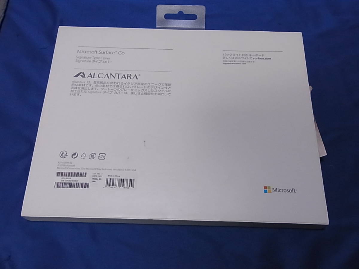 官1 Microsoft Surface Go Signature タイプ カバー バーガンディ KCU-00019_画像6