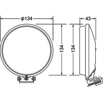 フォグランプ 丸型 134φ 小糸製作所 KOITO 12V 35W 白熱バルブ fog lamp 旧車 いすゞ ベレット ミニ bellett mini ワーゲン 13.4cm コイト_画像3