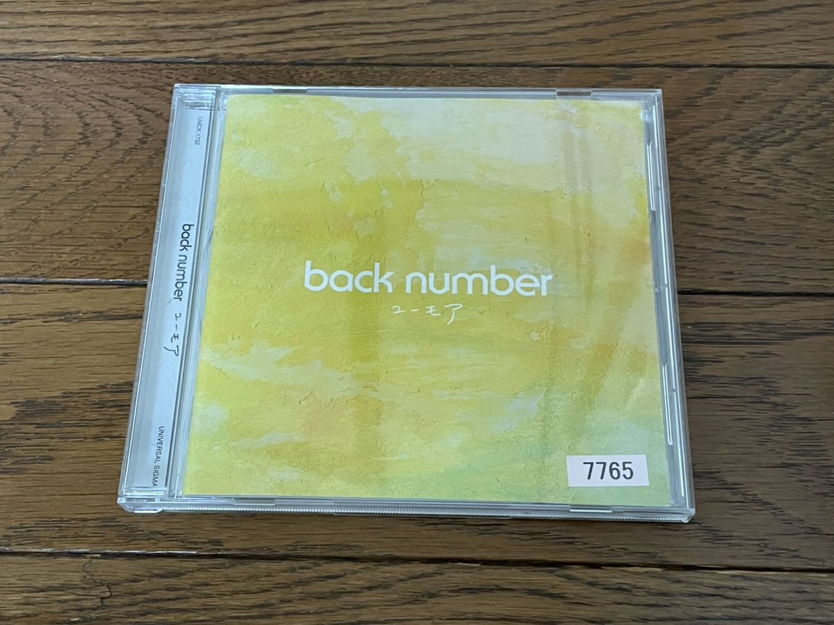 【CD】 ユーモア back number _画像1