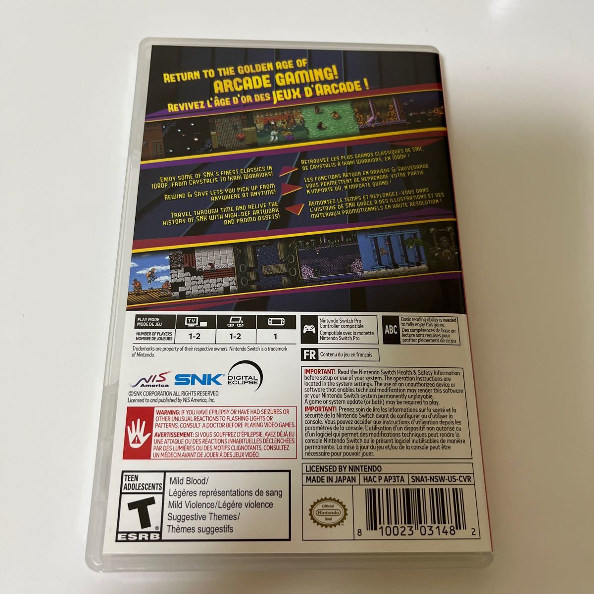 Nintendo Switch 北米版 SNK 40th Anniversary Collection [NIS] ニンテンドー　任天堂ゲームソフト _画像2