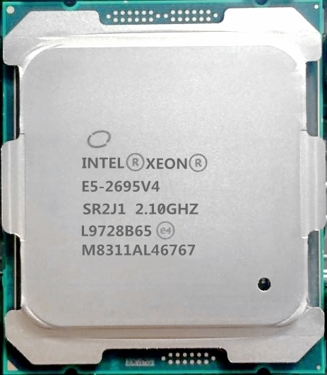 2個セット Intel Xeon E5-2695 v4 SR2J1 18C 2.1GHz 45MB 120W LGA2011-3 DDR4-2400の画像1