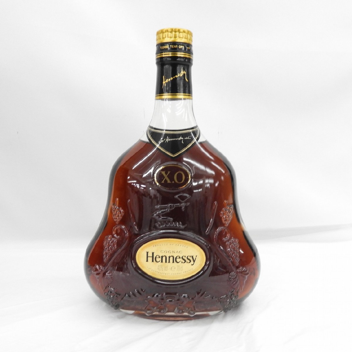 【未開栓】Hennessy ヘネシー XO 金キャップ クリアボトル ブランデー 700ml 40% 箱付 11474076 0109_画像2