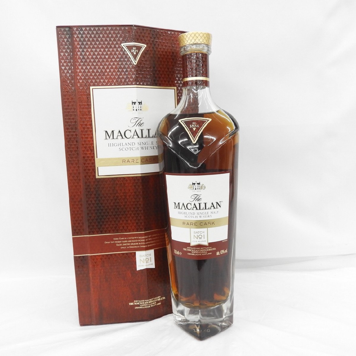 【未開栓】The MACALLAN ザ・マッカラン レアカスク バッチNo.1 2018リリース ウイスキー 700ml 43% 箱付 11478334 0113_画像1