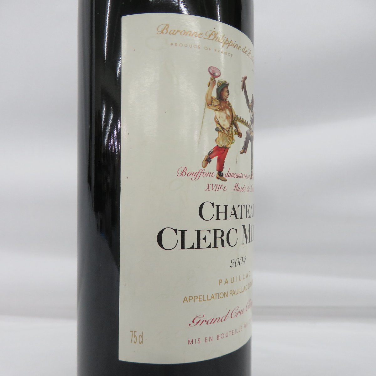 【未開栓】Chateau Clerc Milon シャトー・クレール・ミロン 2004 赤 ワイン 750ml 13％ 11483850 0122_画像3
