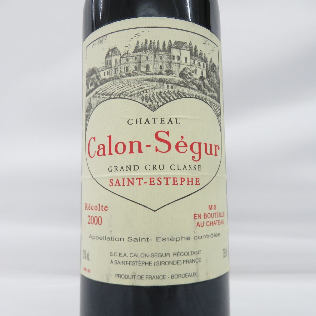 【未開栓】Chateau Calon Segur シャトー・カロン・セギュール 2000 赤 ワイン 750ml 13% 11479311 0123_画像2