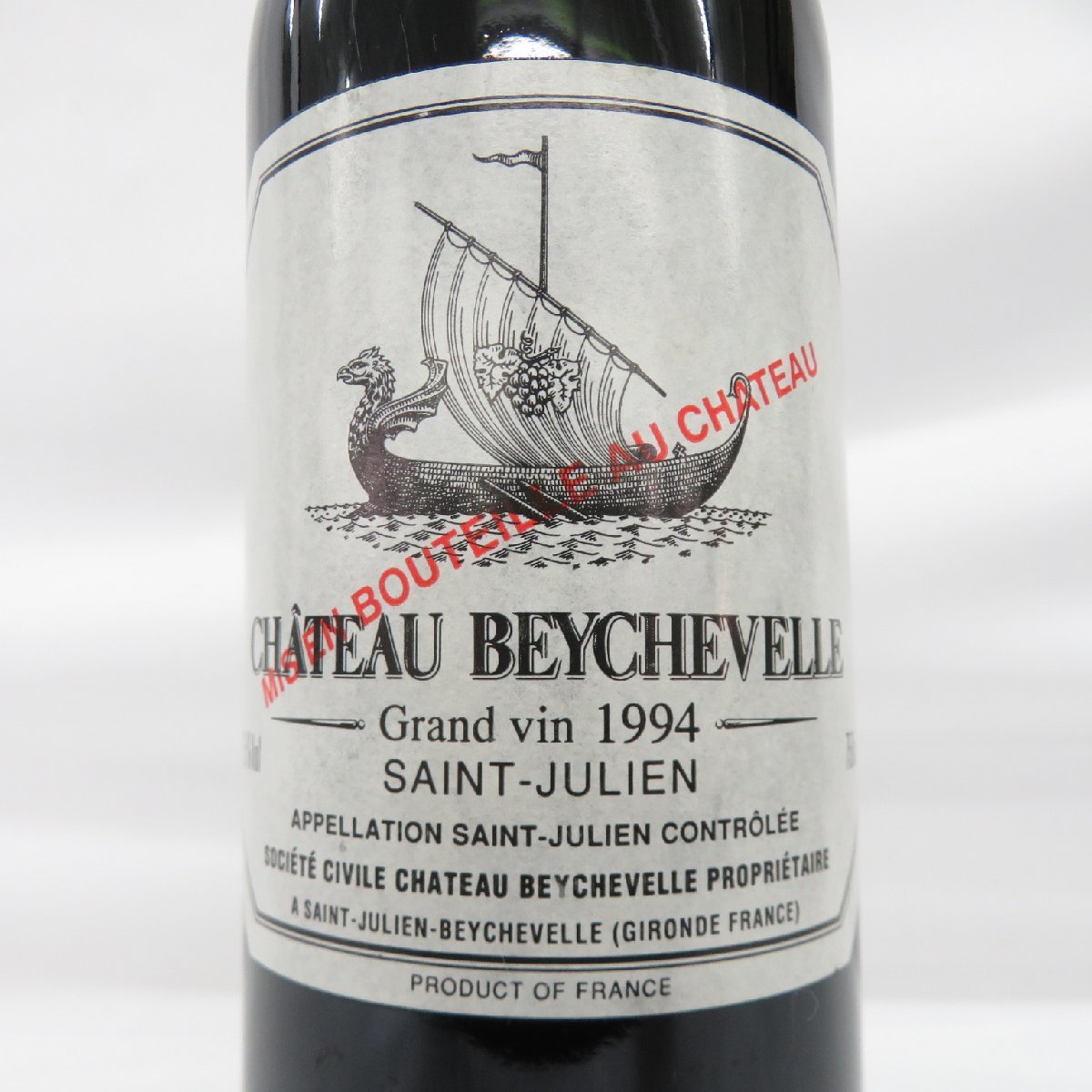 【未開栓】Chateau Beychevelle シャトー・ベイシュヴェル 1994 赤 ワイン 750ml 12.5% 11483281 0128_画像2