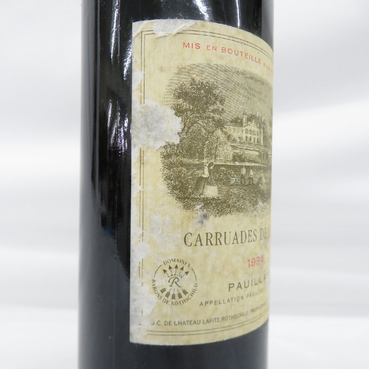 【未開栓】CARRUADES de LAFITE カリュアド・ド・ラフィット 1994 赤 ワイン 750ml 12.5% ※目減り有 11481063 0128_画像3