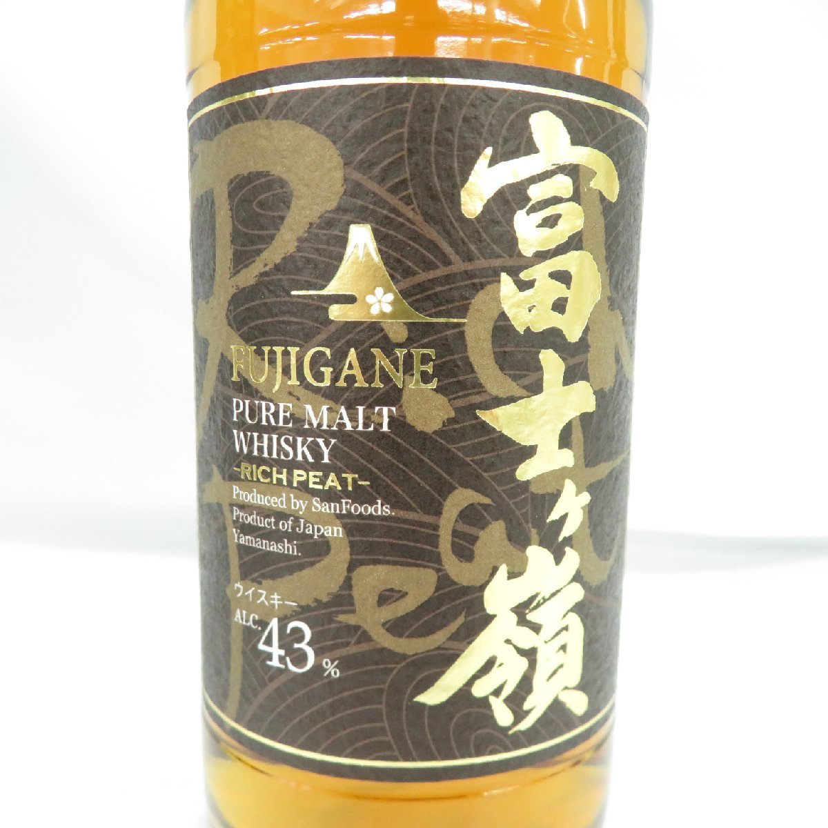 1円~ 【未開栓】FUJIGANE 富士ヶ嶺 リッチピート ウイスキー 700ml 43％ 箱付 11486435 0130_画像2