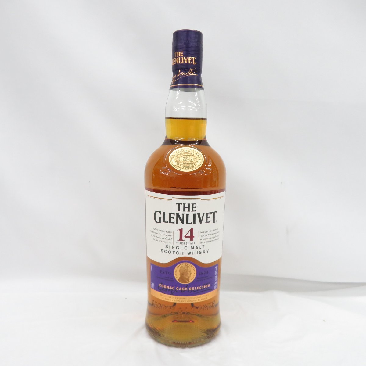 1円~ 【未開栓】THE GLENLIVET ザ・グレンリベット 14年 コニャックカスク セレクション ウイスキー 750ml 40% 11484278 0130_画像1