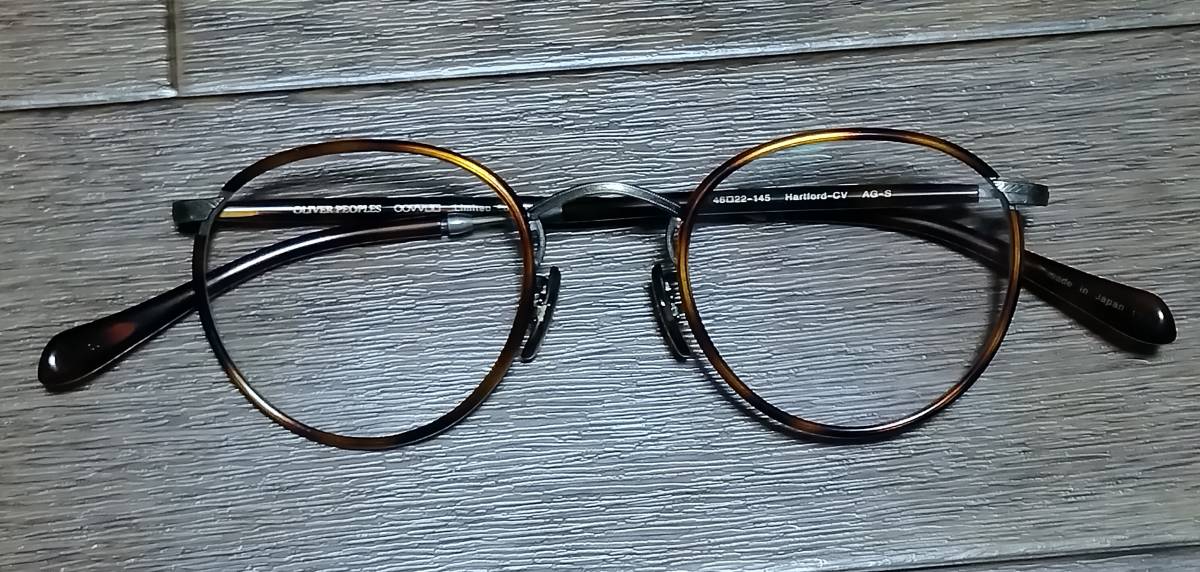 Oliver Peoples オリバーピープルズ Hartford op-78r op-78 mp-2 アイヴァン eyevan ayame クレイトンフランクリン 金子眼鏡_画像1