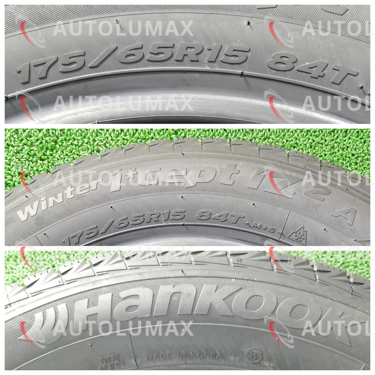 175/65R15 84T Hankook Winter icept iZ2A w626 新品 スタッドレスタイヤ 2本セット 2022年製 送料無料 175/65/15 ハンコック N3251.E_画像3