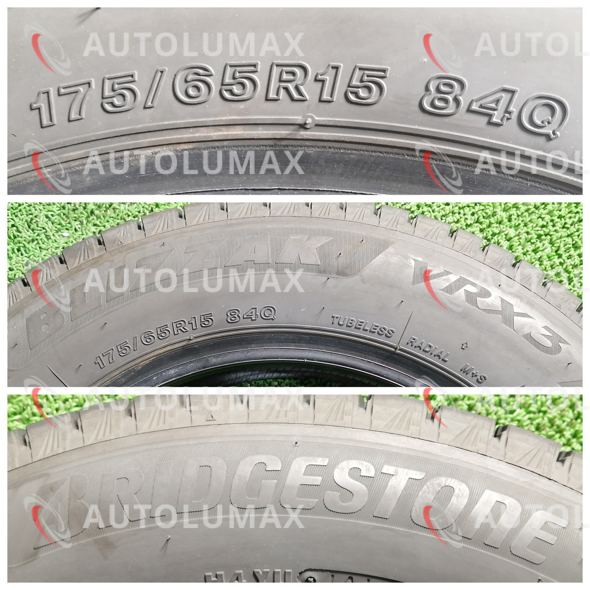 175/65R15 84Q Bridgestone BLIZZAK VRX3 中古 スタッドレスタイヤ 1本のみ 2022年製 送料無料 175/65/15 ブリヂストン U3270.Hの画像3