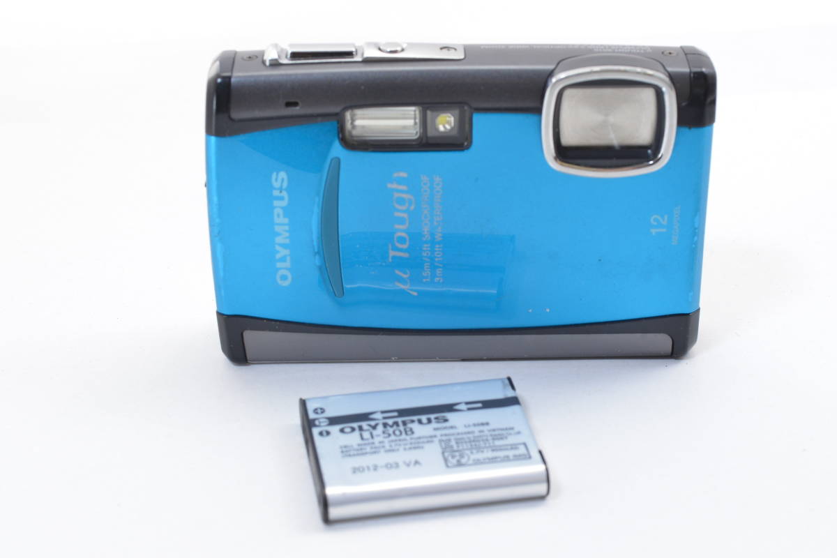 【ecoま】OLYMPUS μ TOUGH 6010 ブルー コンパクトデジタルカメラ