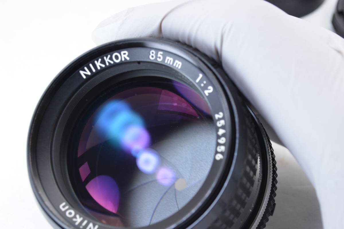 【ecoま】NIKON Ai NIKKOR 85mm F2 no.254956 ポートレート 単焦点 マニュアルレンズ_画像4
