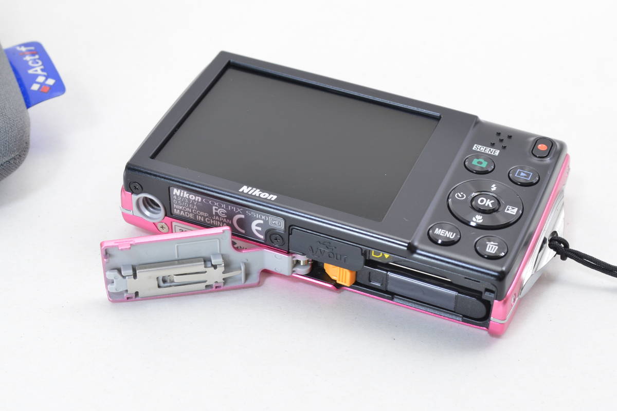 【ecoま】NIKON COOLPIX S5100 ピンク 美品 コンパクトデジタルカメラ_画像8