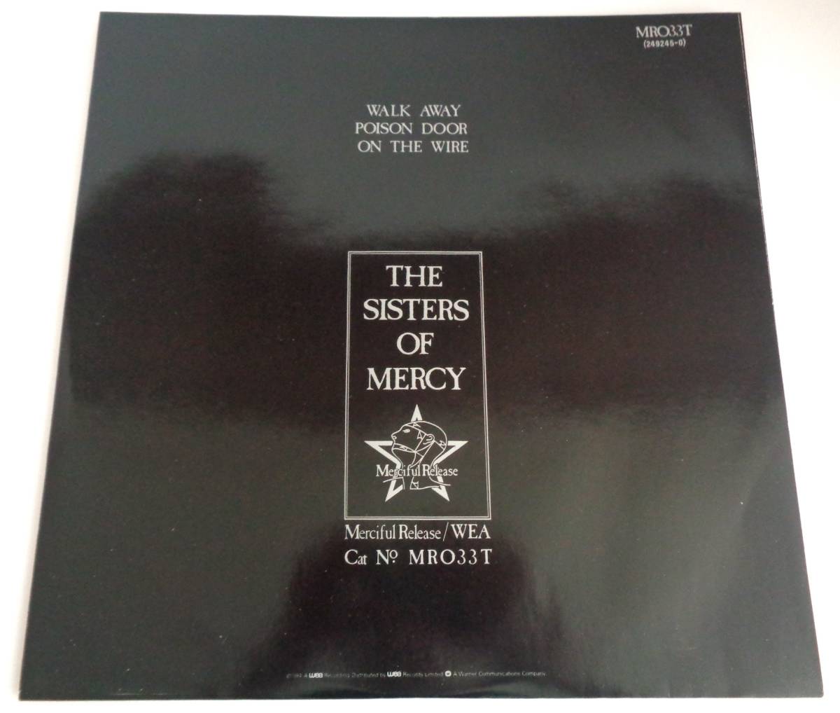UK盤12inc Limited Edition　The Sisters Of Mercy　Walk Away　free 7inc flexi disc付　1984年　全4曲　goth　ゴシック・ロック　_画像2